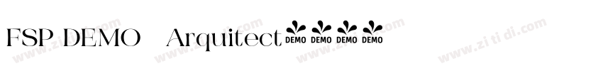 FSP DEMO   Arquitect字体转换